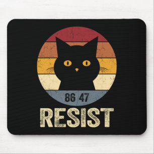 Resist Anti Trump Tee Retro Resist Anti Trump Cat Mouse Pad