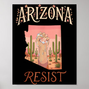 Resist Arizona Political Protest Poster