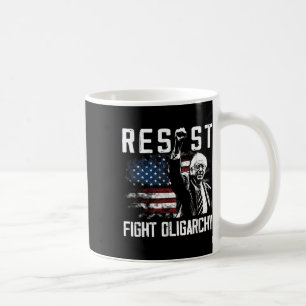 Resist Bernie Sanders Fight Oligarchy Freedom Prot Coffee Mug