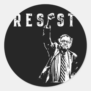 Resist Bernie Sanders Freedom Us National Service Classic Round Sticker