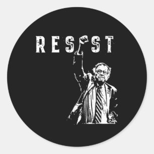Resist Bernie Sanders Freedom Us National Service  Classic Round Sticker