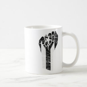 Resist Black Puerto Rico Flag Resiste Fist Puño  Coffee Mug