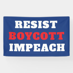 Resist Boycott Impeach Banner