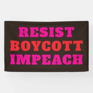 Resist Boycott Impeach Banner