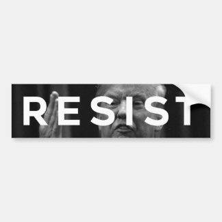 RESIST bumper sticker, black and white Bumper Sticker