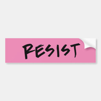 Resist Bumper Sticker-pink or choose your colour Sticker