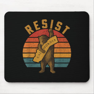 Resist California Bear Mouse Pad