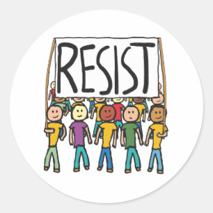 Resist Classic Round Sticker