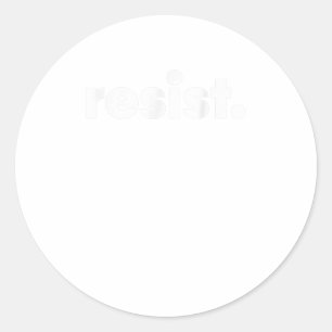 Resist Classic Round Sticker