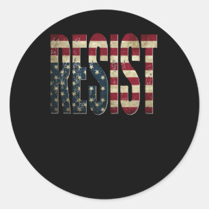 Resist classic round sticker