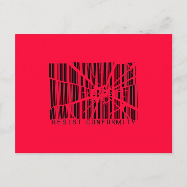 Resist Conformity Postcard (Front)