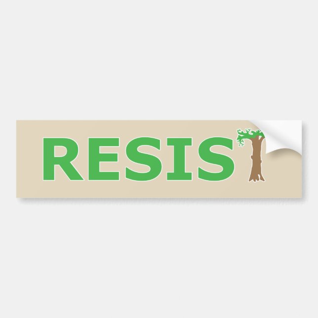 RESIST - Eco version Bumper Sticker (Front)
