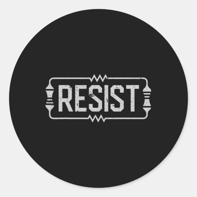 Resist Electrical Engineer Engineering Electronic  Classic Round Sticker (Front)