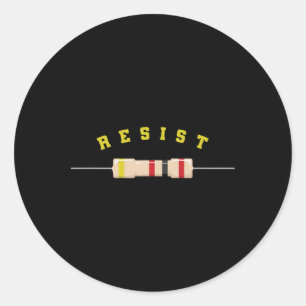 Resist Electronic Component Electronics  Classic Round Sticker