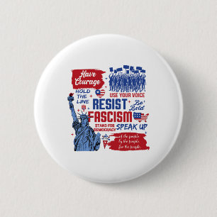 Resist Fascism 2 6 Cm Round Badge