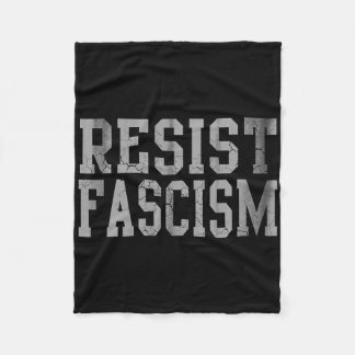 Resist Fascism  Fleece Blanket