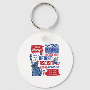 Resist Fascism Key Ring
