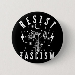 Resist Fascism Long Sleeve 6 Cm Round Badge