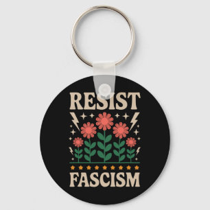 Resist Fascism Protest Trump Anti Trump 14  Key Ring