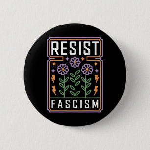 Resist Fascism Protest Trump Anti Trump 1 6 Cm Round Badge