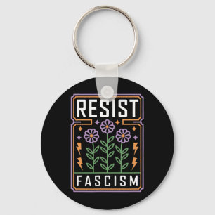 Resist Fascism Protest Trump Anti Trump 1 Key Ring