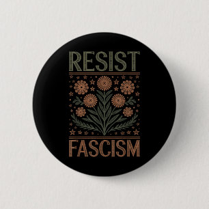 Resist Fascism Protest Trump Anti Trump _3  6 Cm Round Badge