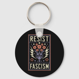 Resist Fascism Protest Trump Anti Trump 4 Key Ring