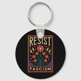 Resist Fascism Protest Trump Anti Trump _4 Key Ring