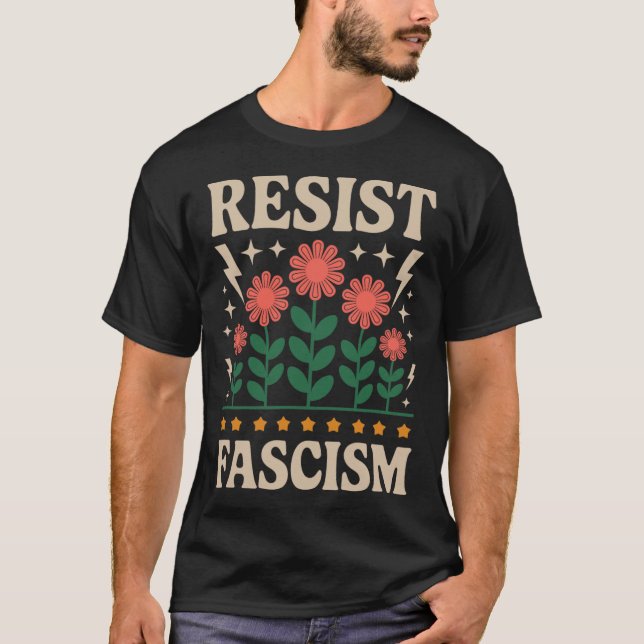Resist Fascism Protest Trump Anti Trump 5  T-Shirt (Front)