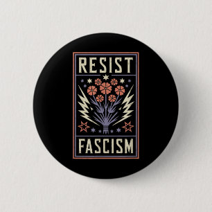 Resist Fascism Protest Trump Anti Trump _6 6 Cm Round Badge