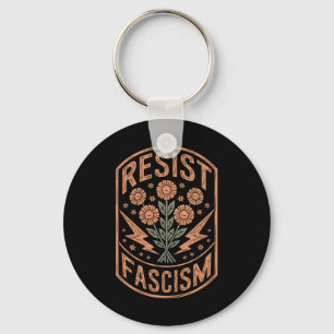 Resist Fascism Protest Trump Anti Trump 9 Key Ring