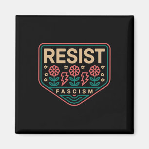 Resist Fascism Protest Trump Anti Trump 9 Magnet