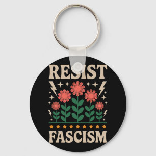 Resist Fascism Protest Trump Anti Trump  Key Ring