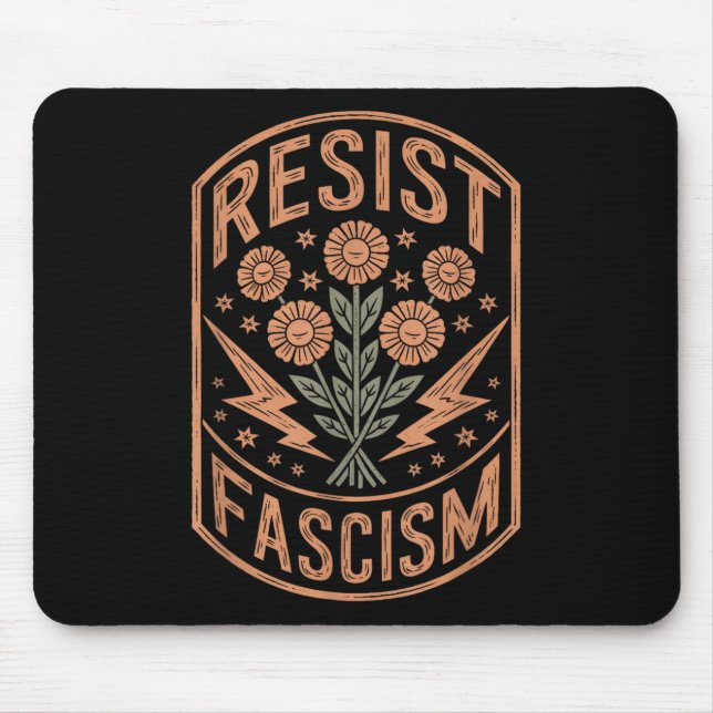 Resist Fascism Protest Trump Anti Trump  Mouse Pad (Front)