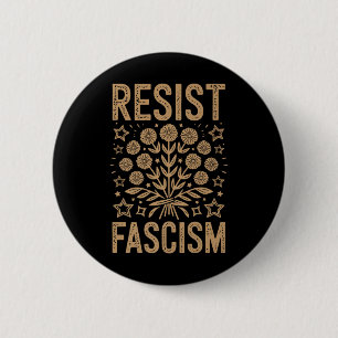 Resist Fascism Protest Trump Anti Trump Premium _1 6 Cm Round Badge