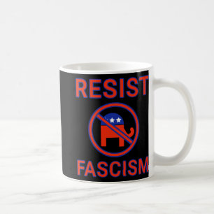 Resist Fascism Top Coffee Mug