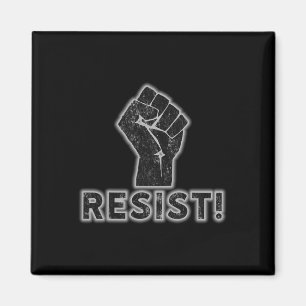 Resist Fist Activist Protest Strength Political Gi Magnet