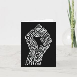 #resist Fist Anti Trump Impeach Trump Card