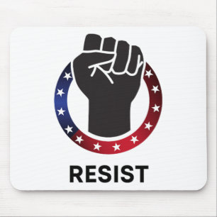 Resist Fist Anti Trump Protest Political - Resist Mouse Pad