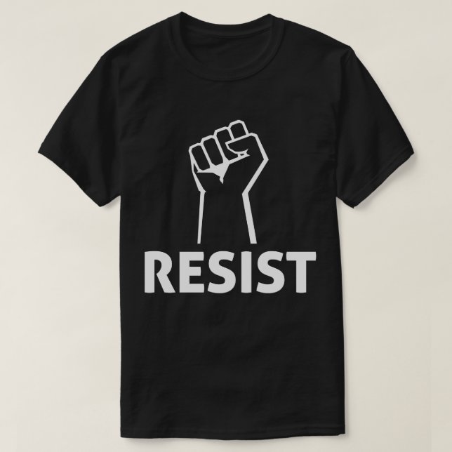 Resist Fist Anti Trump T-Shirt (Design Front)