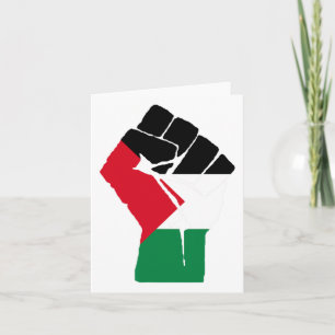 Resist Fist Palestinian Flag - Free Palestine 1 Card