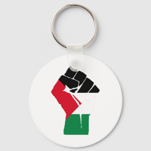 Resist Fist Palestinian Flag - Free Palestine 1 Key Ring
