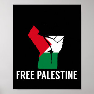 Resist Fist Palestinian Flag - Free Palestine Poster