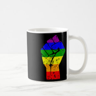 Resist Fist Rainbow Flag Gay Pride  Coffee Mug