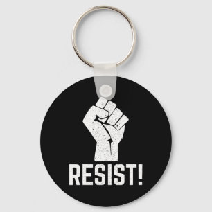 Resist Fist Resistance Vintage Key Ring
