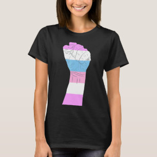 Resist Fist Transgender Flag Trans Lgbt Pride T-Shirt
