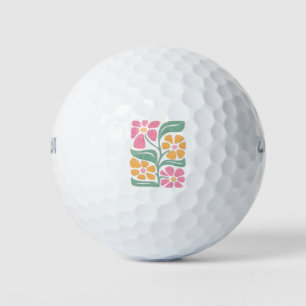 RESIST Floral Anti Trump Political Protest  Golf Balls