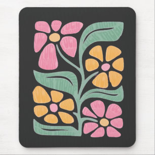 RESIST Floral Anti Trump Political Protest Mouse Pad