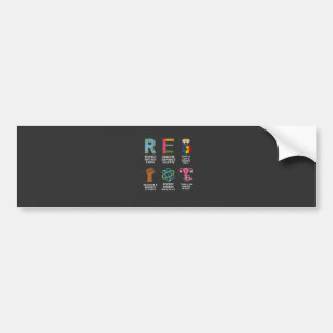 Resist Floral LGBTQ Rights Trans Equality  Bumper Sticker