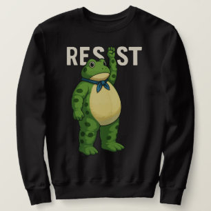 Resist Frog Portland Frog Protest for Men Women  Sweatshirt
